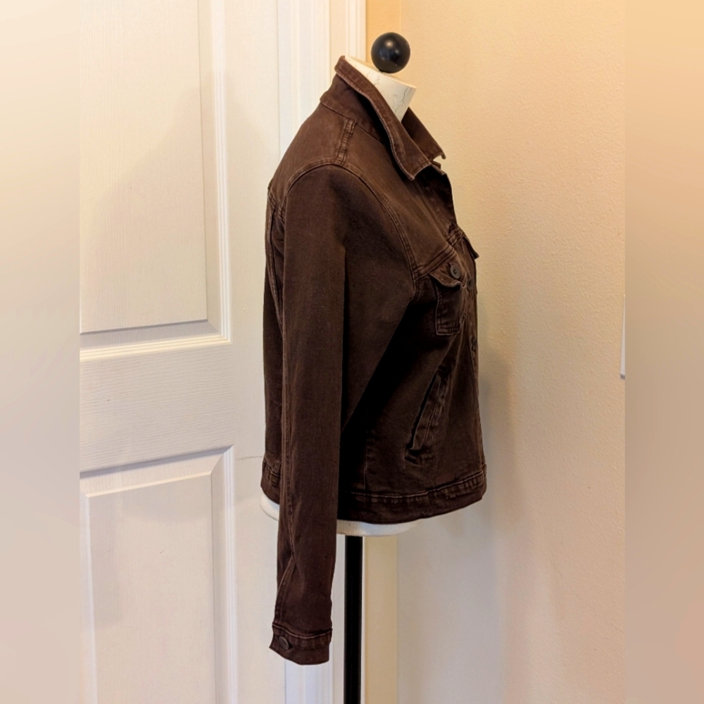 French Dressing Chocolate Brown 🤎 Jean Jacket - Picture 3 of 3
